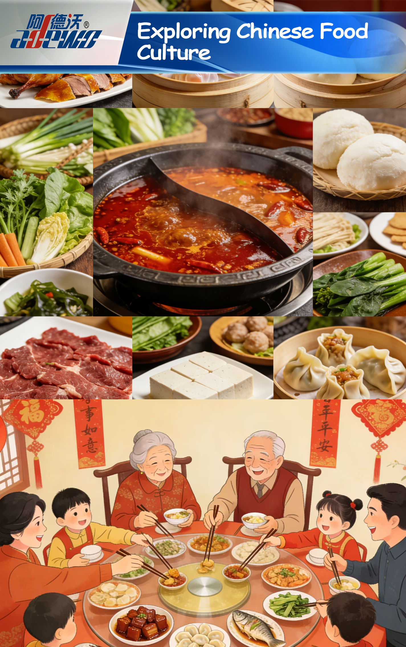 တရုတ်အစားအစာယဉ်ကျေးမှုကို စူးစမ်းလေ့လာခြင်း- အရသာနှင့် ရိုးရာခရီးတစ်ခု