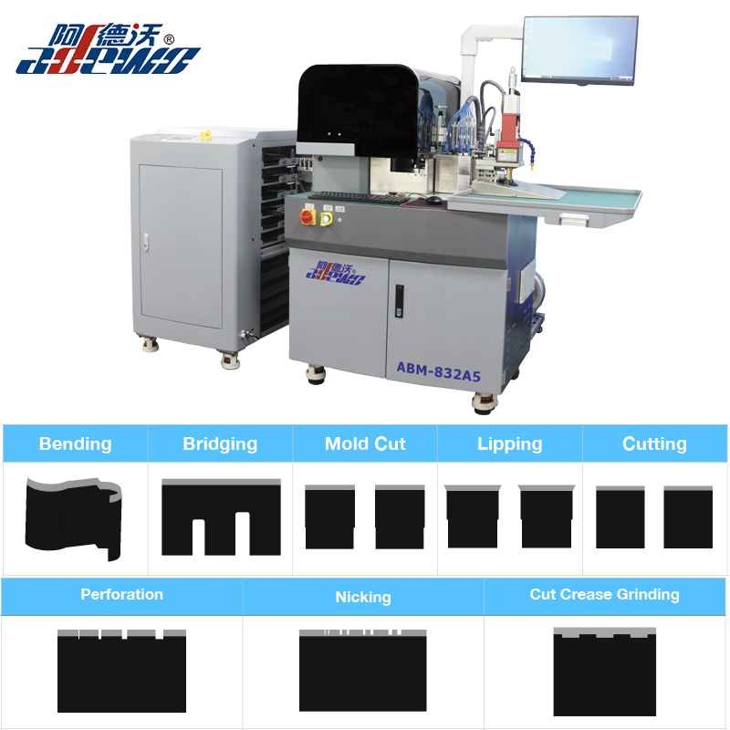 ကတ်ထူပြားအတွက် Crease Die Auto Bender စက်